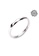 Millenne silver MILLENNE Minimal Curvy White Gold Stackable Ring with 925 Sterling Silver BC113AC25E4714GS_5