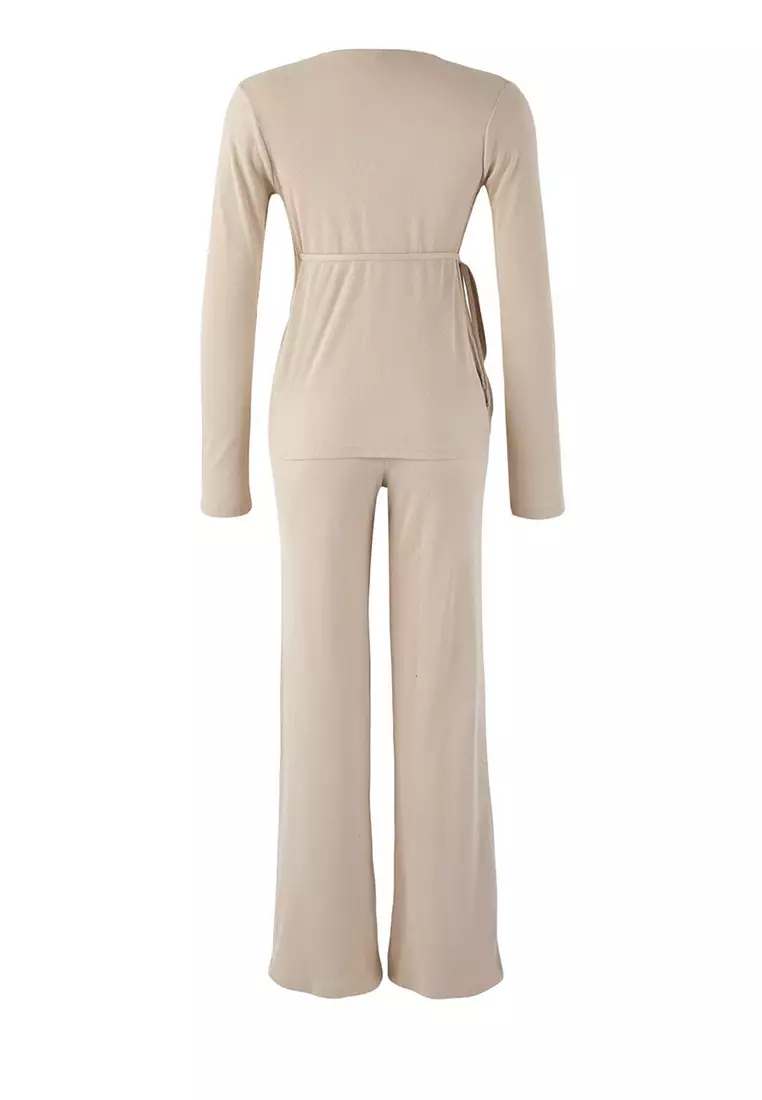 Taş Anvelop Wideleg/Wide Leg Knitted Top And Bottom Set Twoaw26Au3