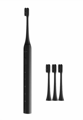 Zenyum [Starter Kit] 1 Zenyum Sonic Go Electric Toothbrush (Black) + 3 Pc Refill Brush Heads (Lightweight, Waterproof) 93C43ES57494E3GS_1