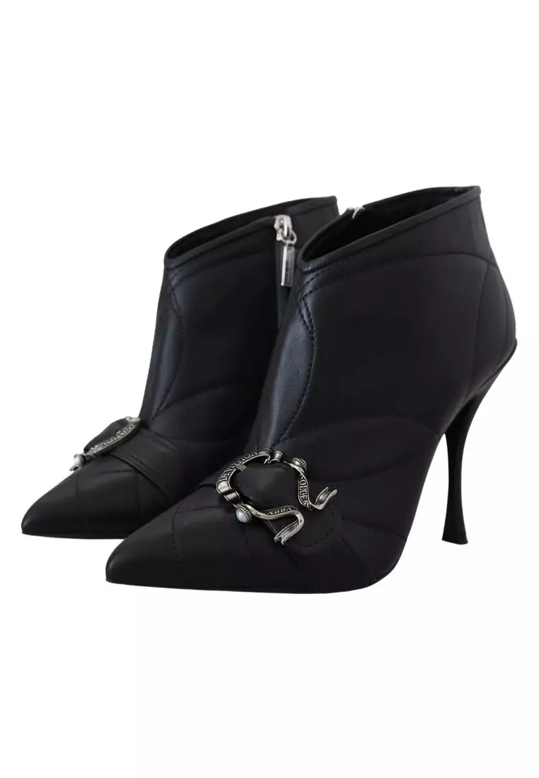 Quilted sales boots black