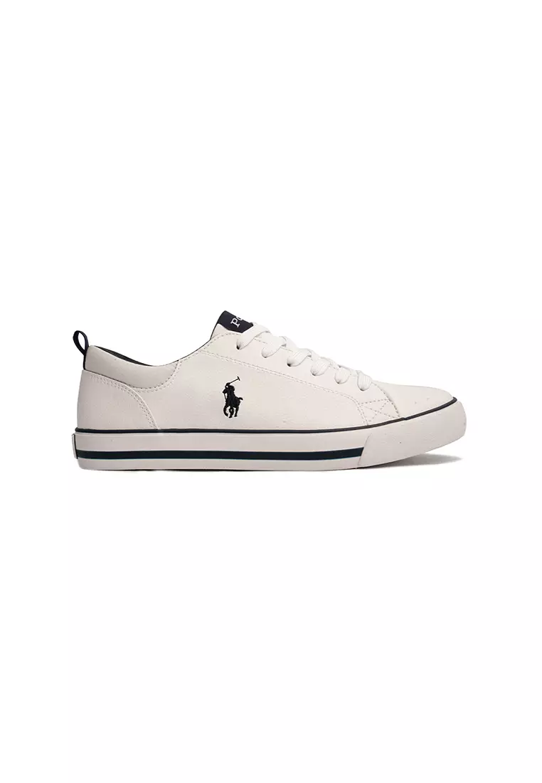 Discount on Polo Ralph Lauren  shoes - SKU: Prestyn Sneaker - White Navy (124010)