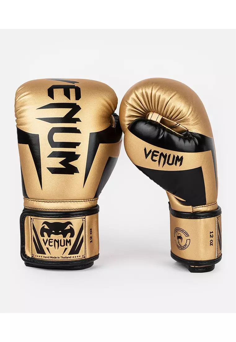 Venum Elite Boxing Gloves - Gold/Black