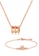 CELOVIS gold CELOVIS - Allotar Barrel Roll Ring Pendant Necklace + Bracelet Jewellery Set in Rose Gold DBB82AC633166BGS_1