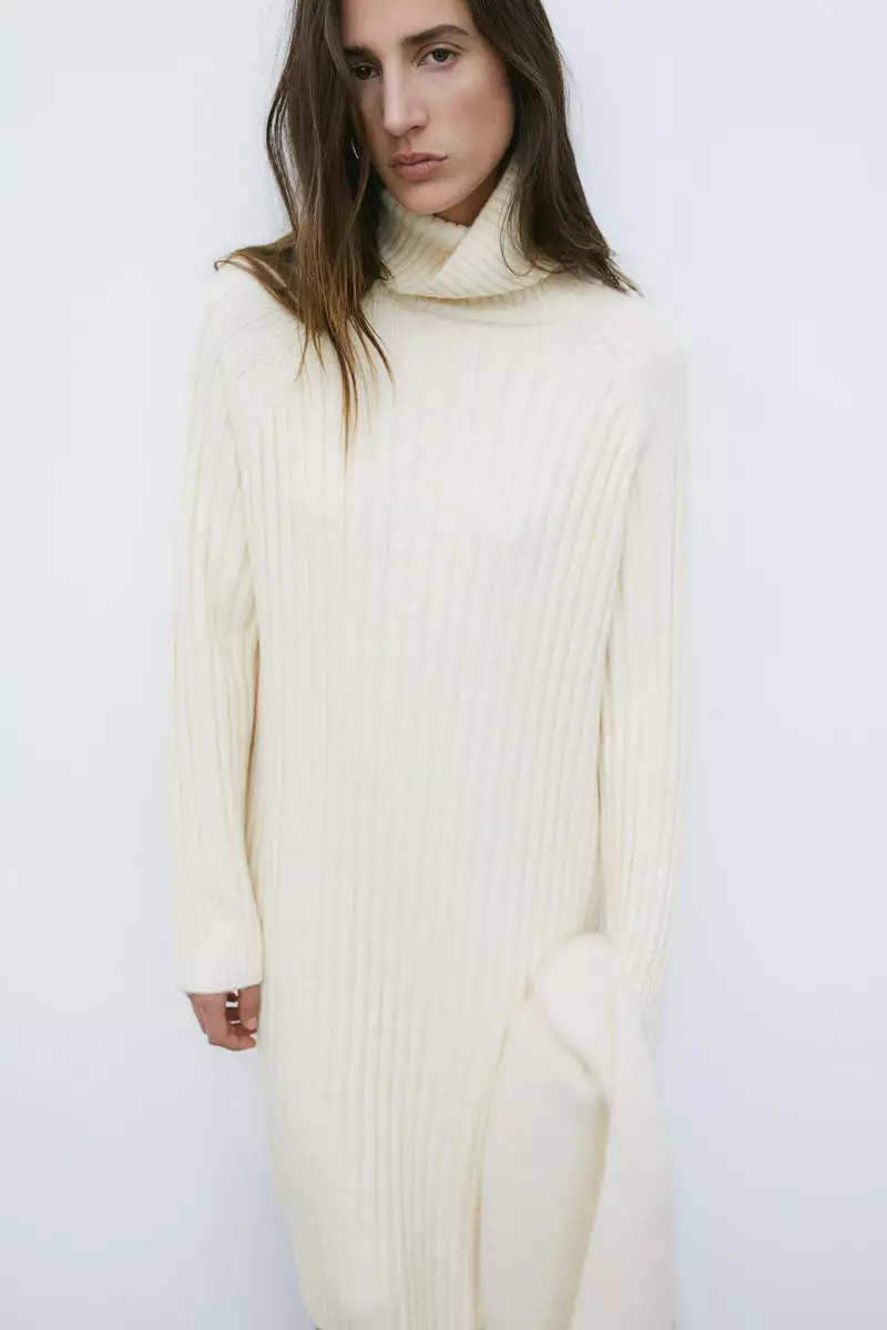 White turtle on sale neck jumper dress