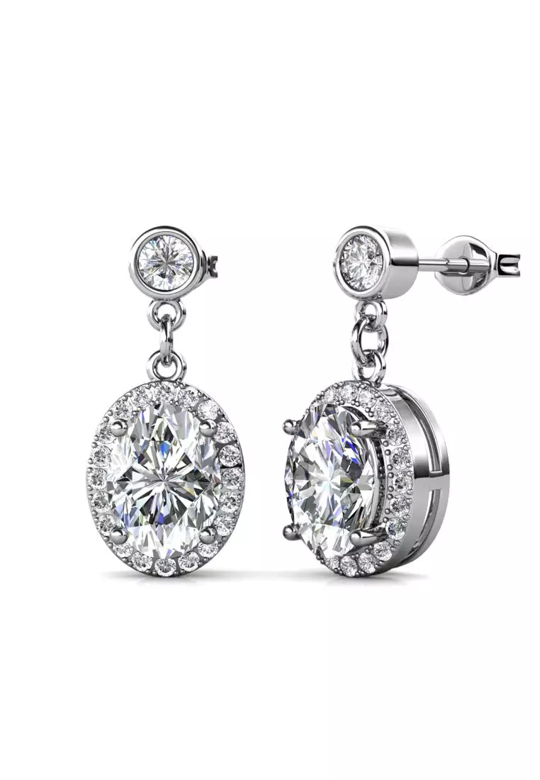 Berlian Moissanite Royaute Earring [GRA CERTIFICATE MOISSANITE DIAMOND] - Anting Moissanite Diamond 1,5 CT 925 Silver Celesta by Her Jewellery