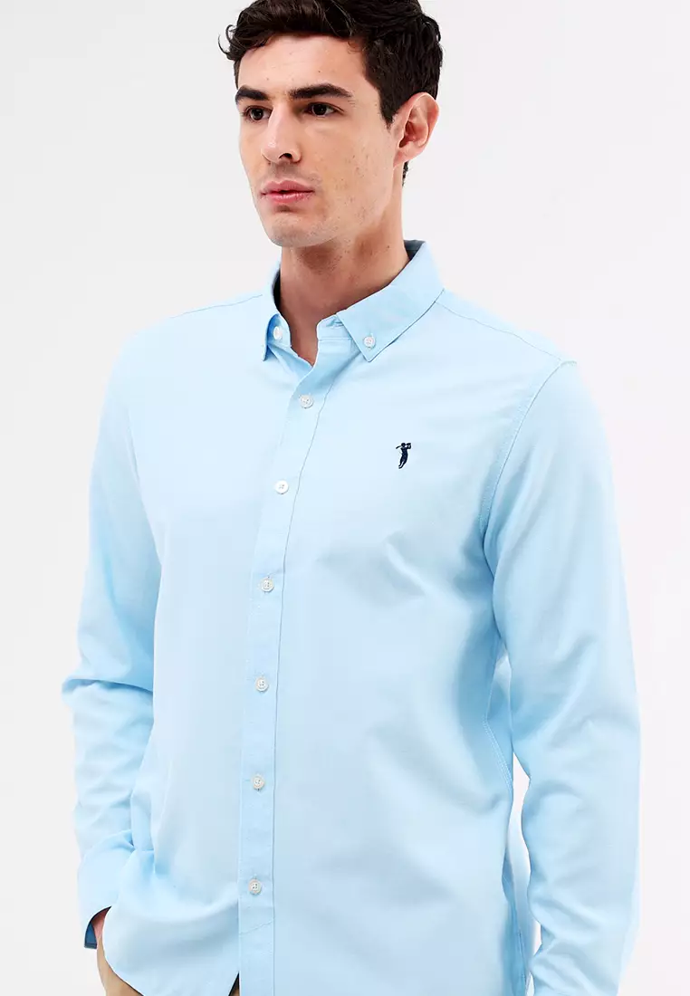 Woven Polo Long Sleeve