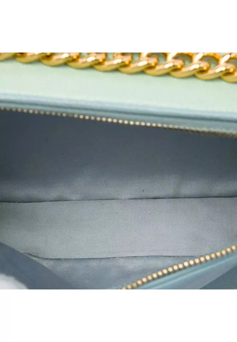 Buy MIU MIU Pre-Loved Miu Miu Tricolor Goatskin Madras Double Zip