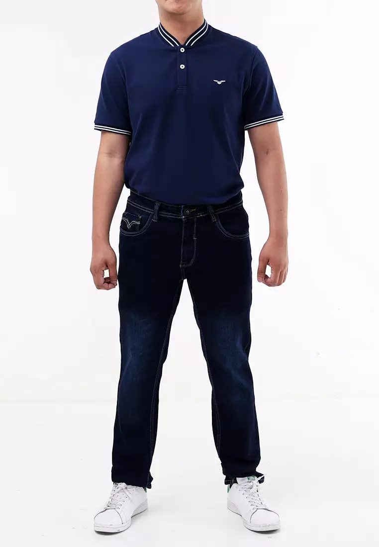 Denim Slim Tapered Fit Stretch Jeans