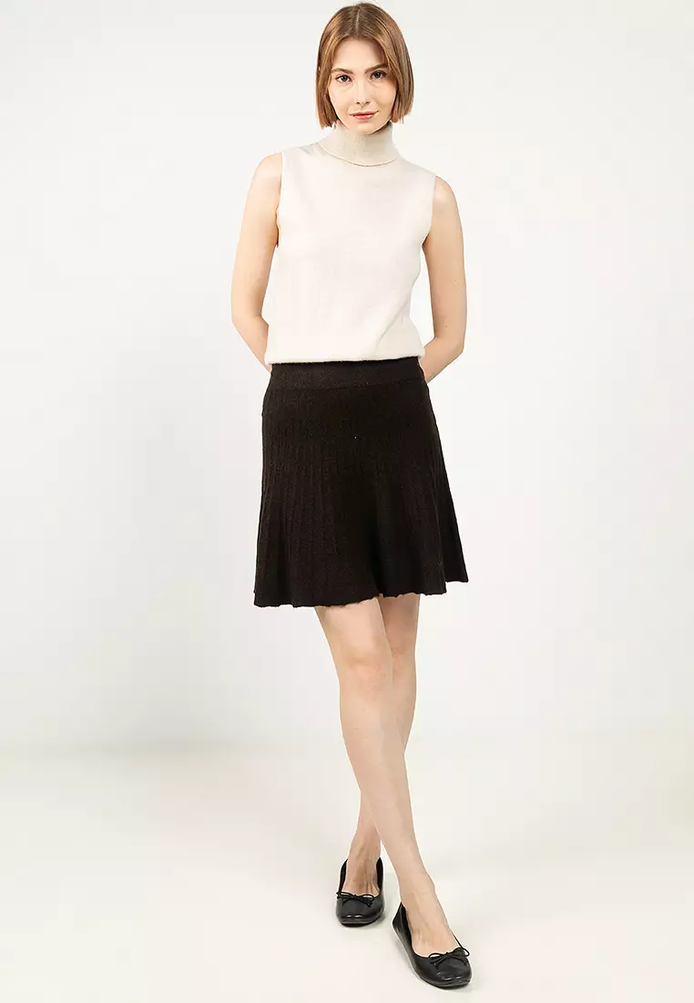 Macy Mid Waist Skater Skirt