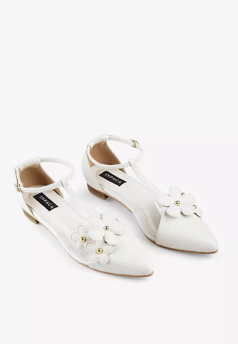 INPACA Artemish Flatshoes Sepatu Flat Wanita Sepatu Kerja Flat Metallic