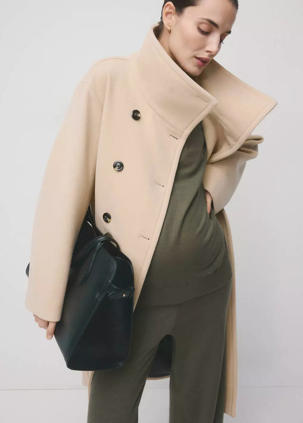 Sweater lipit kerah perkins