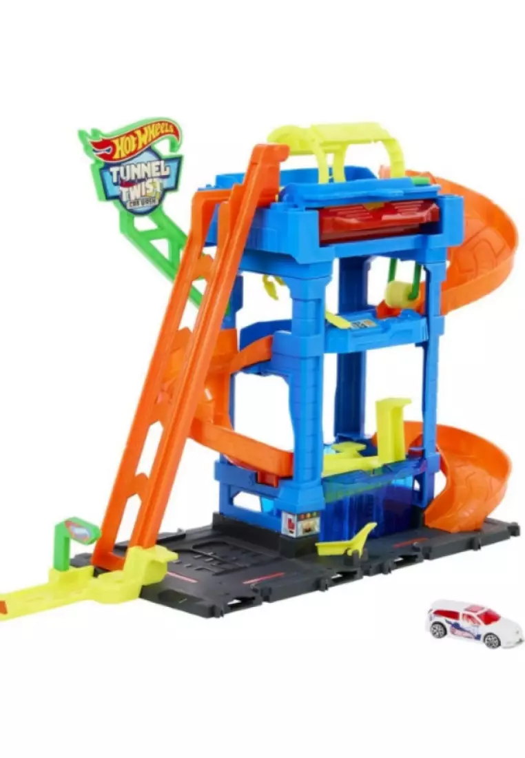 Buy Hot Wheels Hot Wheels Let's Race Netflix City Toy Car Track