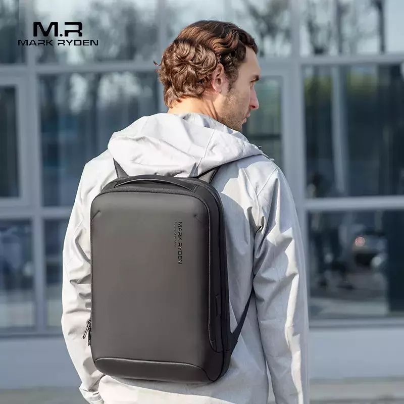 Mark Ryden MR9008 Tas Ransel Backpack Laptop Pria 15.6 Inch USB - BLACK