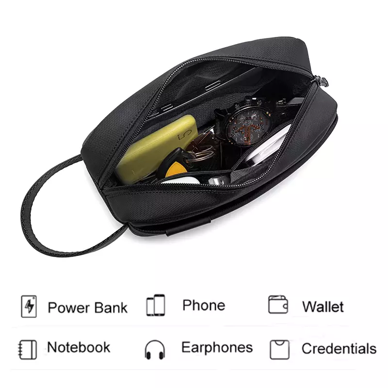 Arctic Hunter K00580 Clutch Pria Hand Bag pria Tas Tangan Pria - BLACK