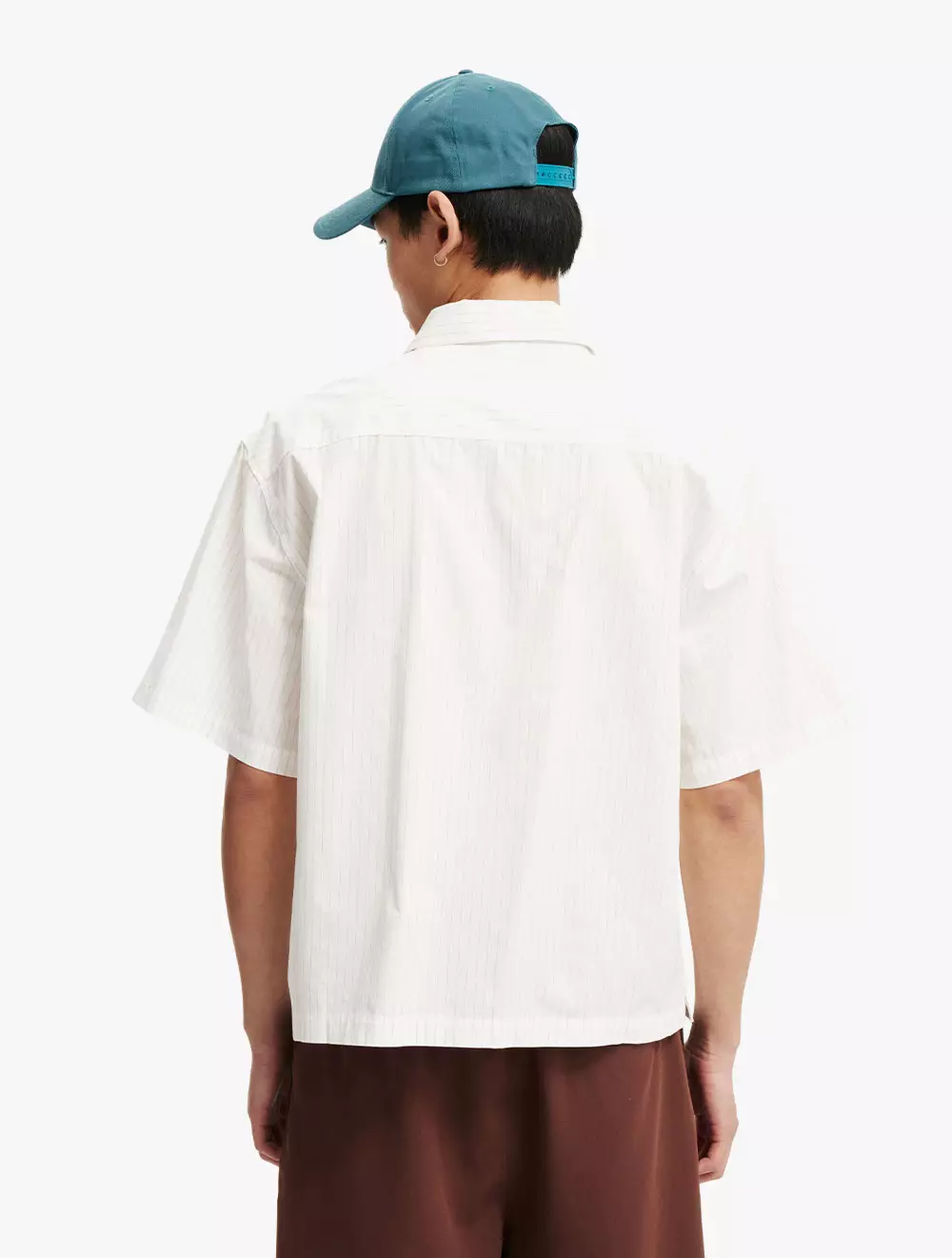 Cotton On - SHIRTS - Ventura Short Sleeve Shirt - OFF WHITE STRIPE