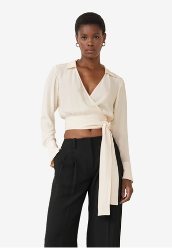 Buy u0026 Other Stories Belted Wrap Top 2023 Online | ZALORA Singapore