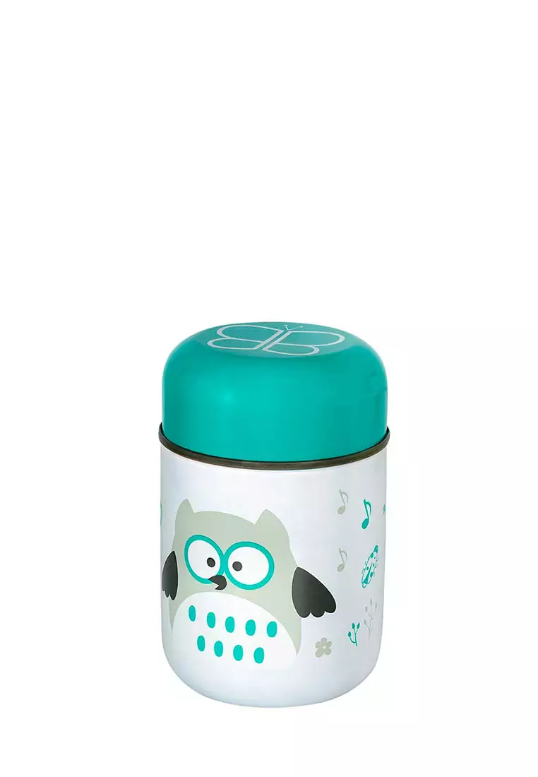 Bbluv Food Thermal Food Container with Spoon - Lime