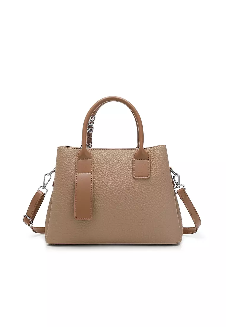 Women's Top Handle Bag / Sling Bag / Crossbody Bag - Khaki