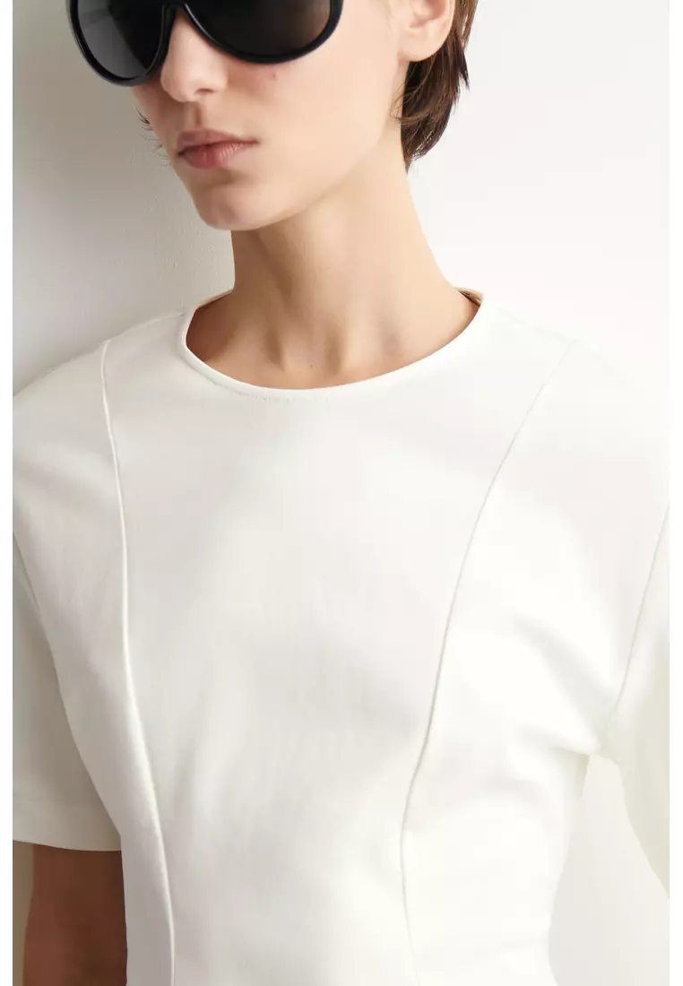 WAISTED COTTON T-SHIRT