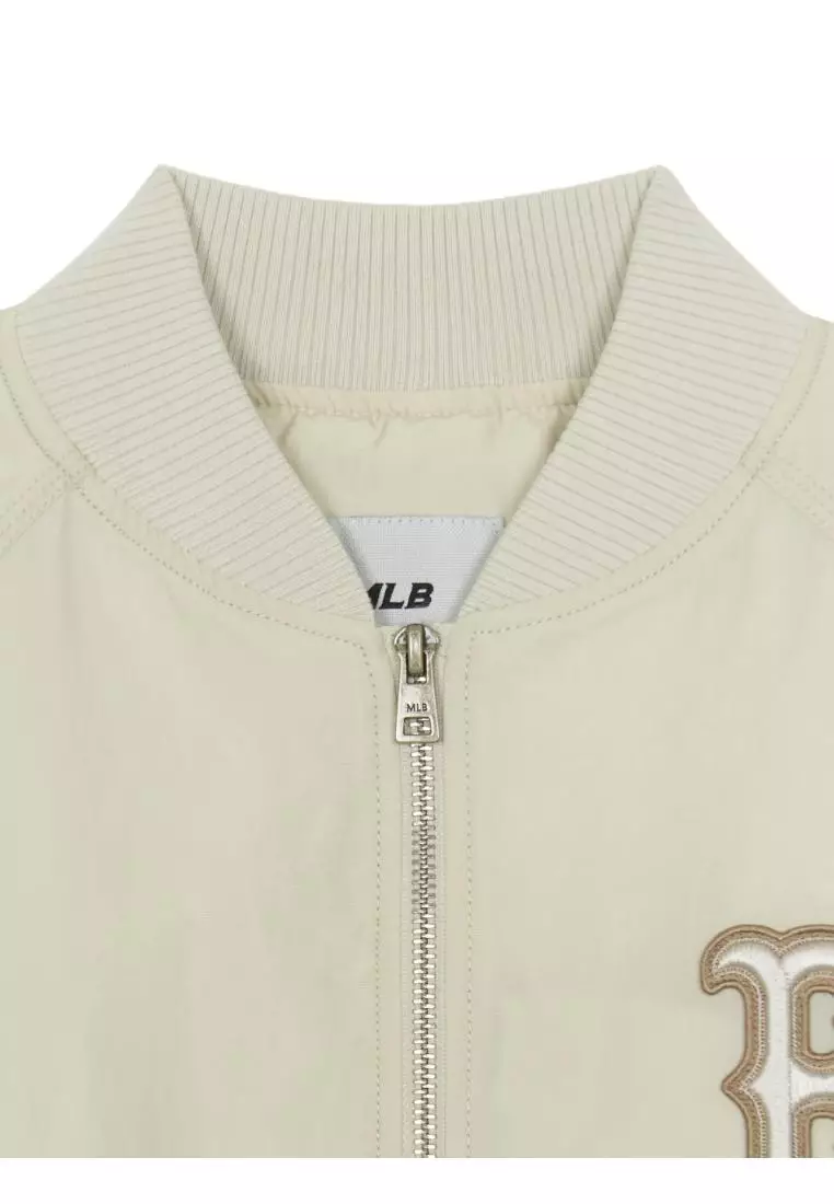 WOMEN'S BASIC NYLON CROP JACKET BOSTON RED SOX