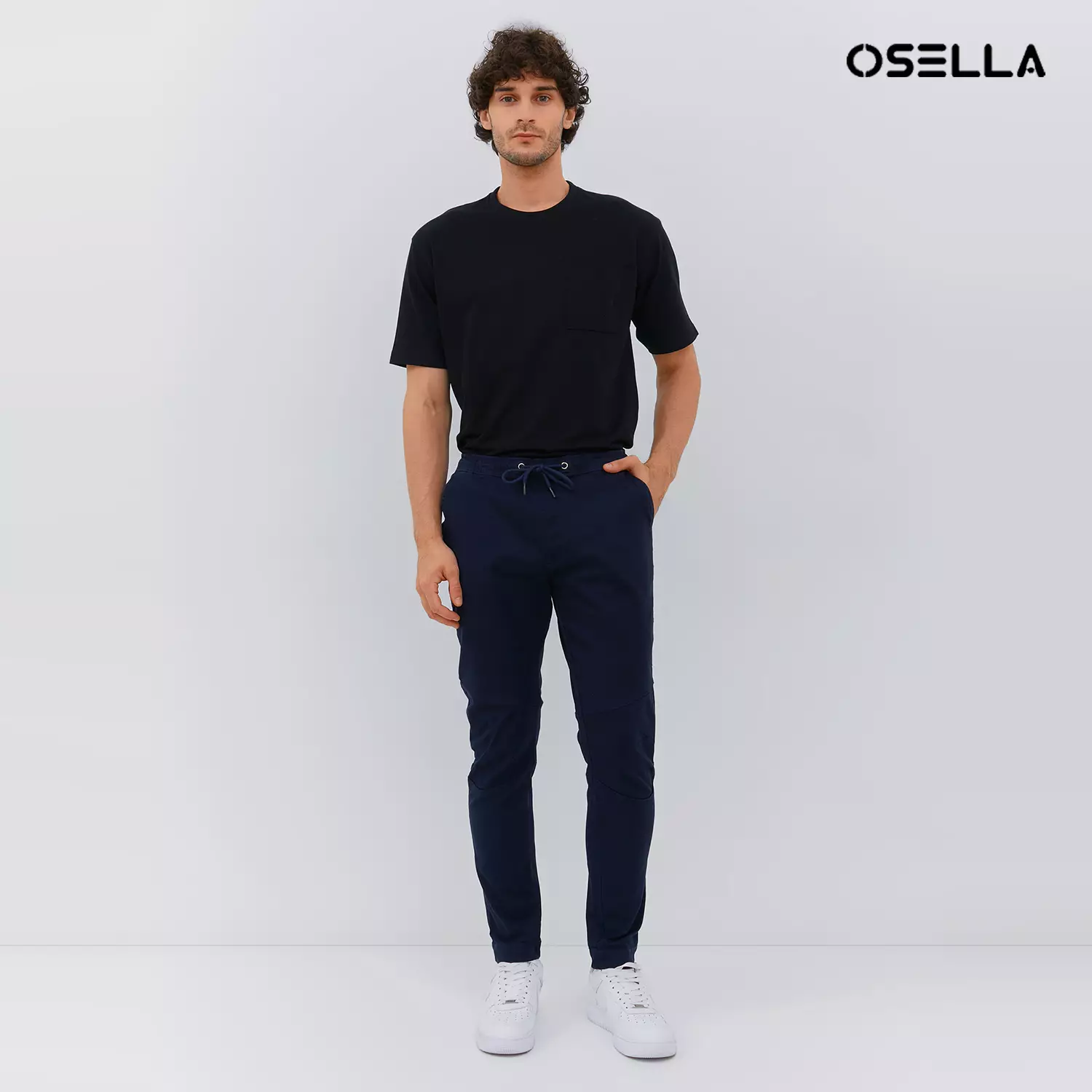 [NEW] Osella Relaxed Waist Half Jogger Pants With Adjustable Drawstring 20874002 | Celana Panjang Pria