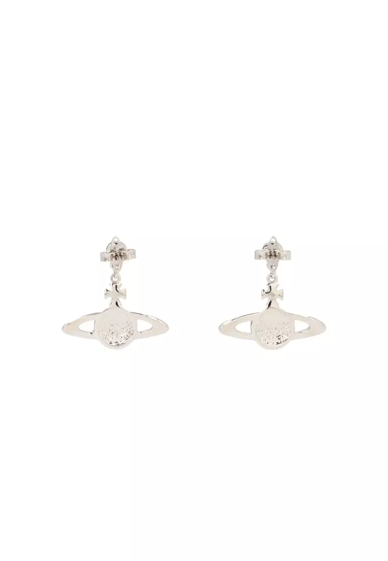 Mini Bas Relief Drop Women's Earrings In White 62020025