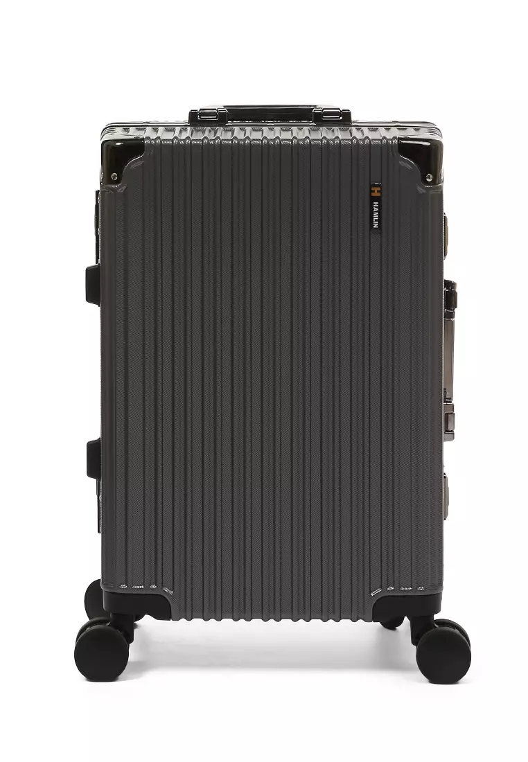 Carlton Koper Alumunium Frame Size 20 Inch Suitcase Unisex TSA Lock Material Polycarbonate ORIGINAL - Gray