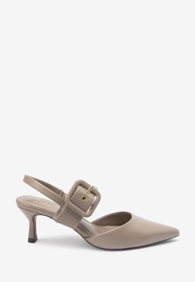Forever Comfort® Leather Buckle Detail Shoes