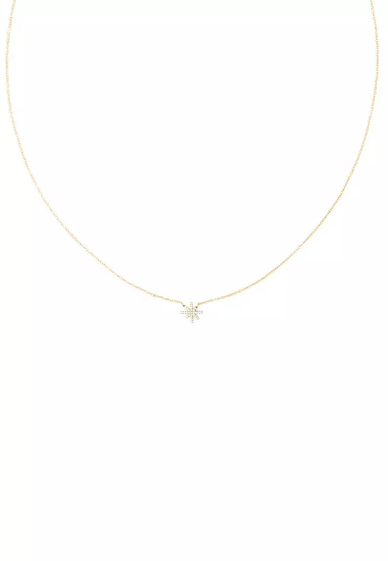 Mirelle Star Necklace Gold Unisex Necklace for women and men stainless steel crystal Necklace DW Official Authentic Original