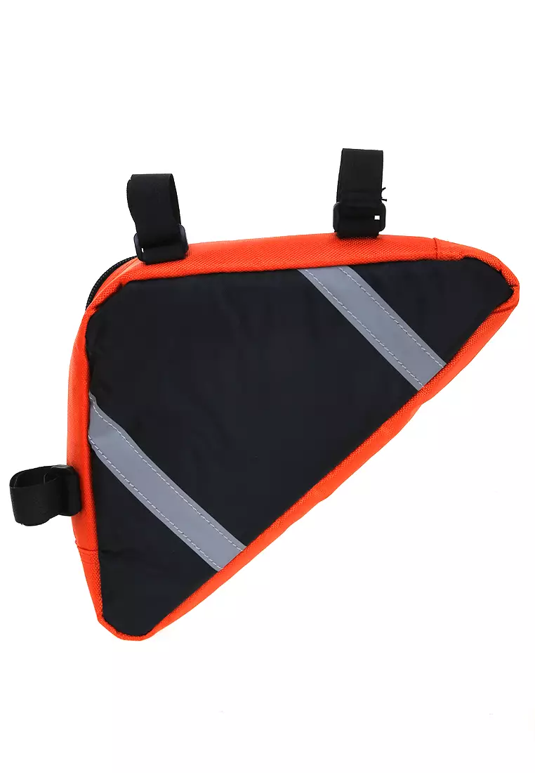 Qian Bicycle Bag Tas Sepeda Segitiga Waterproof Material Polyester ORIGINAL - Orange
