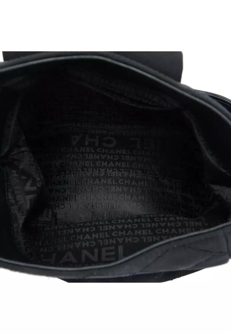 Pre-Loved Chanel Quilted Nylon Giant Mademoiselle Turnlock Shoulder Bag