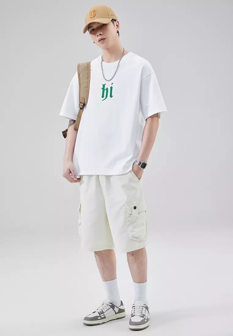 Letter Printed Short Sleeve T-Shirt AY-D902