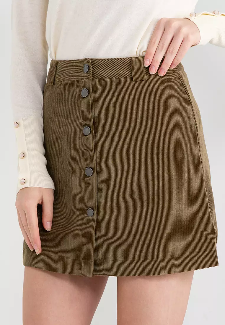 JACQUELINE DE YONG Ulla High Waist Button Skirt 2024 Buy