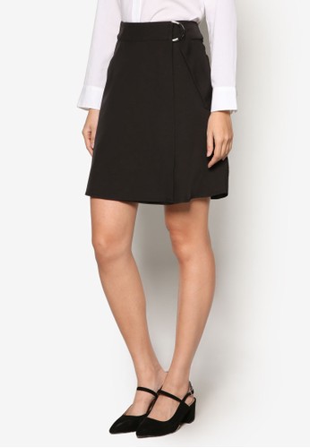 Collection Wrap Buckle Detail Skirt