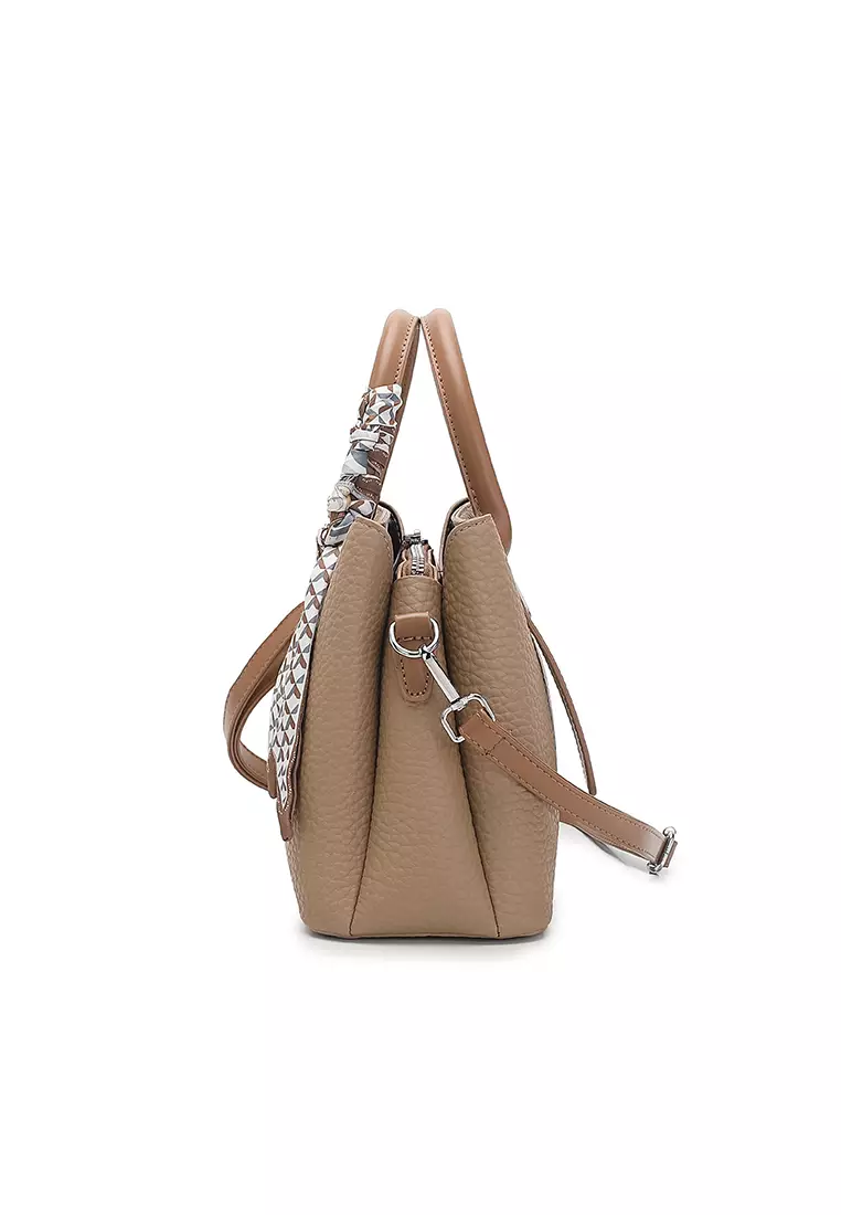Women's Top Handle Bag / Sling Bag / Crossbody Bag - Khaki