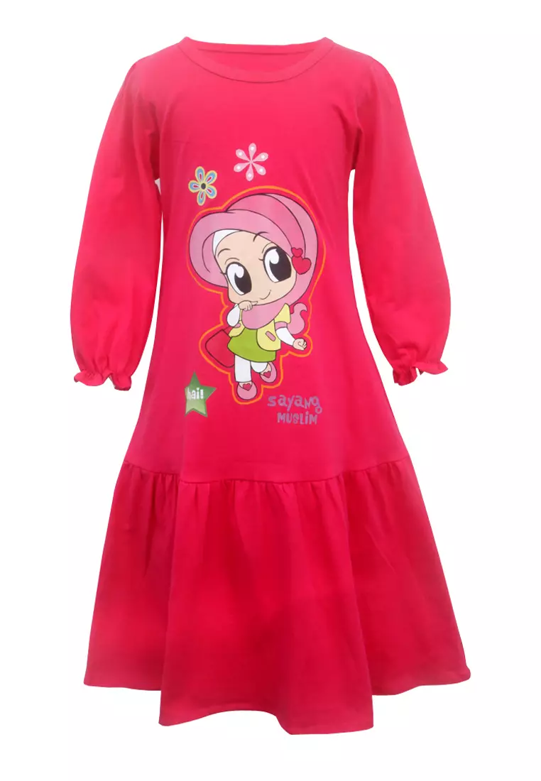 Two Mix Baju Anak Santai Bahan Kaos Katun Warna fanta Usia 1-12 Tahun 4154