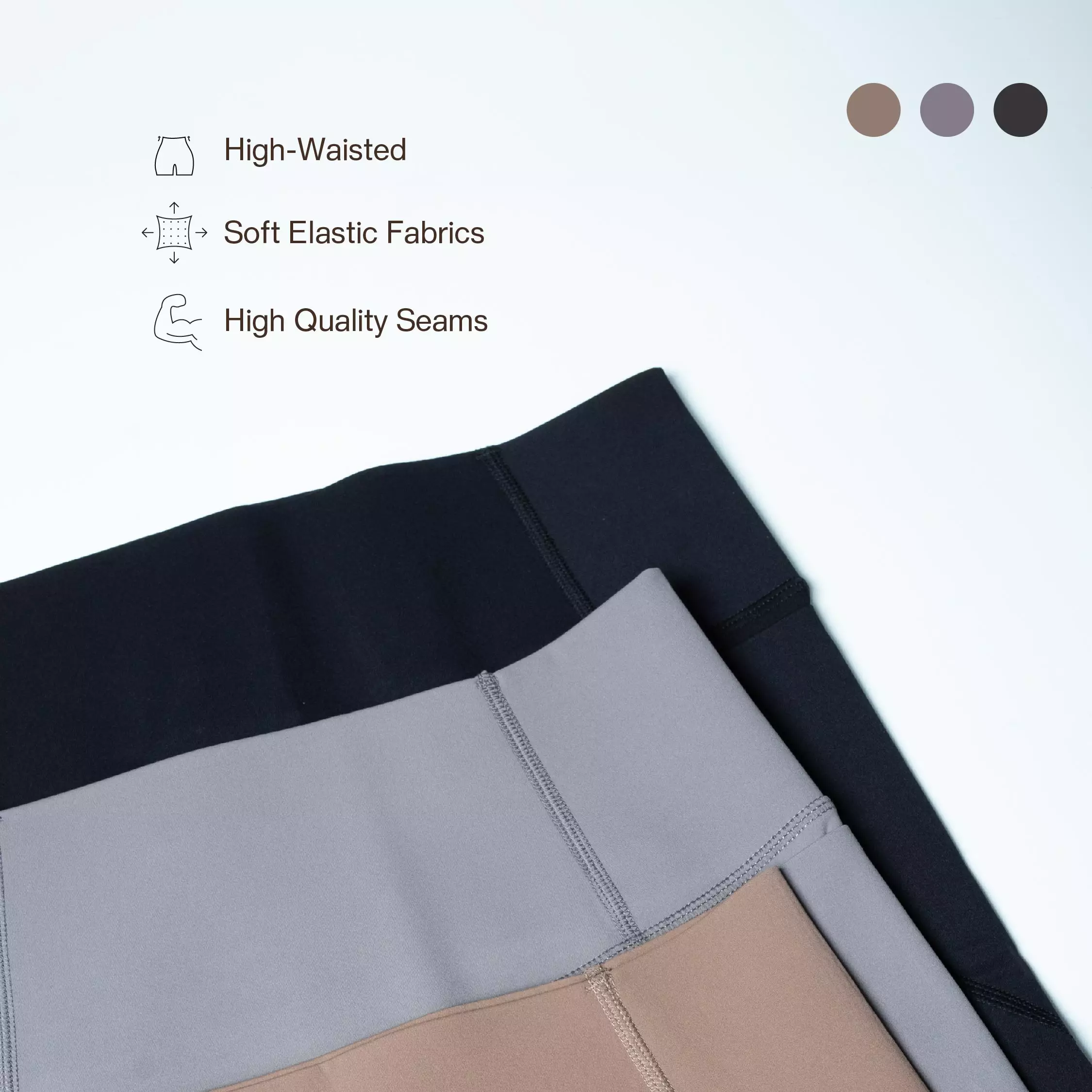 Nathalie Sport Ice Silk Short Legging NTCS 3555 - Ash