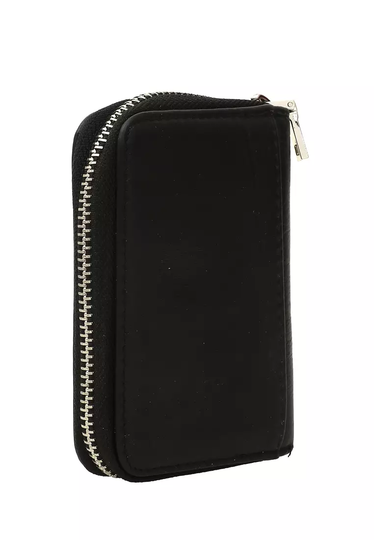 Zackly Dompet Kartu Anti RFID Universal Card Size Minimalist Design Material Kulit ORIGINAL - Black