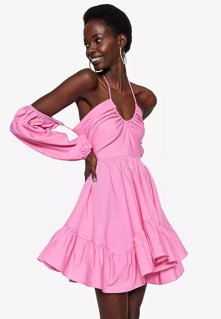 Zalora pink on sale dress