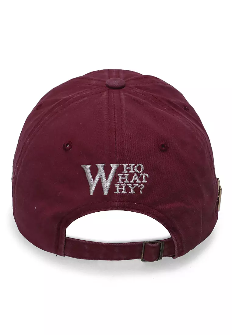 Drsh Topi Baseball Unisex Sport Casual Vintage Motive W Adjustable Material Cotton Jean ORIGINAL - Red