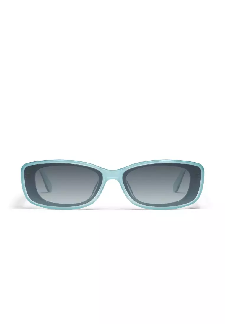 Vibe Check Sunglasses - Mint/Smoke