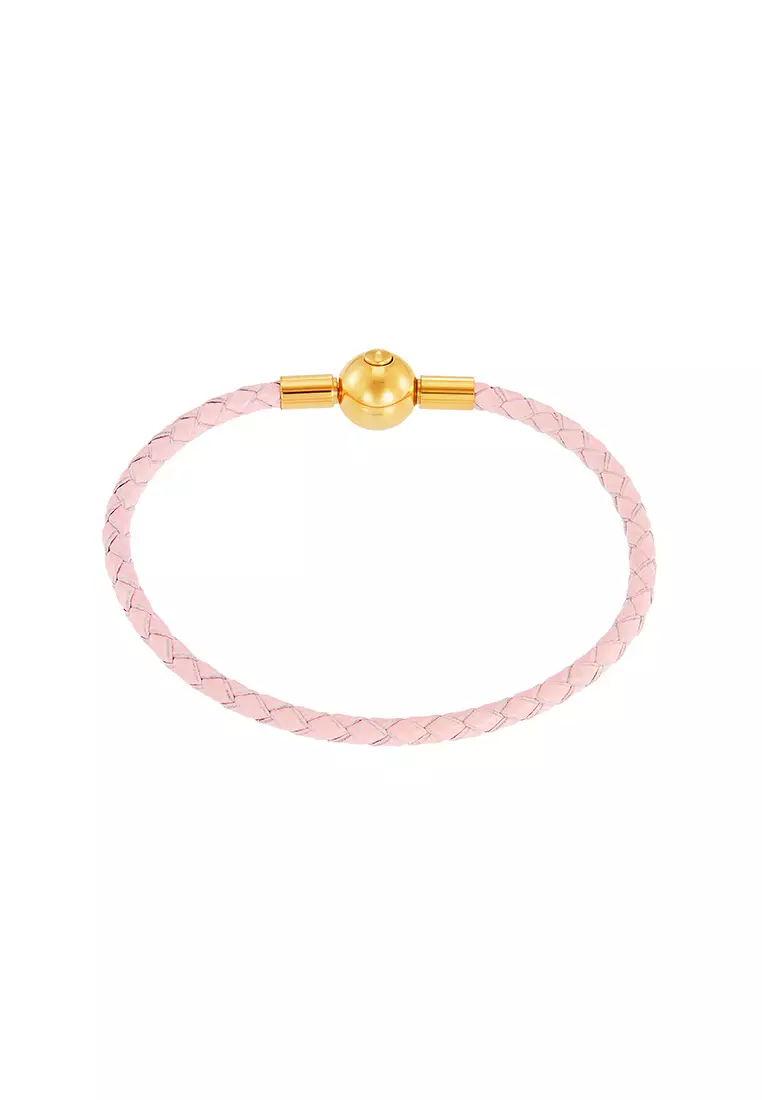 HABIB Leather Bracelet WWGB2220723 (Pink Colour)