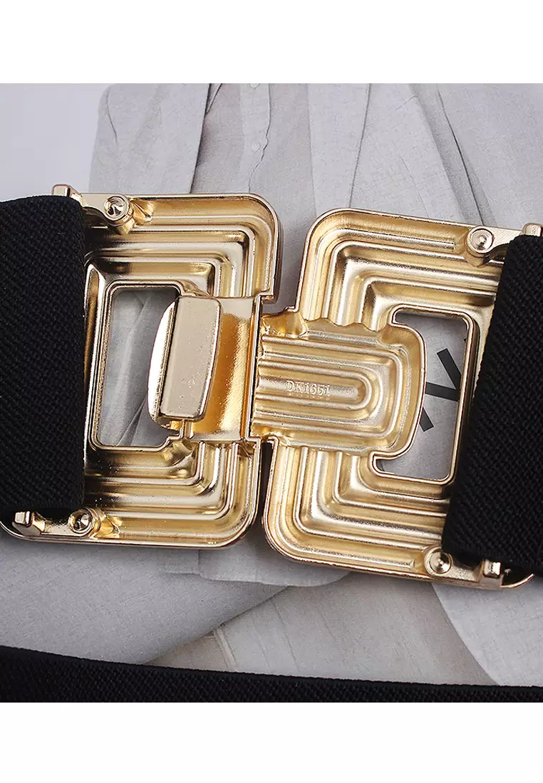 [NILLRING] 6PM30 Belt 全2色 Buy Twenty Eight Shoes Metal Buckle Faux Straw Woven Belt