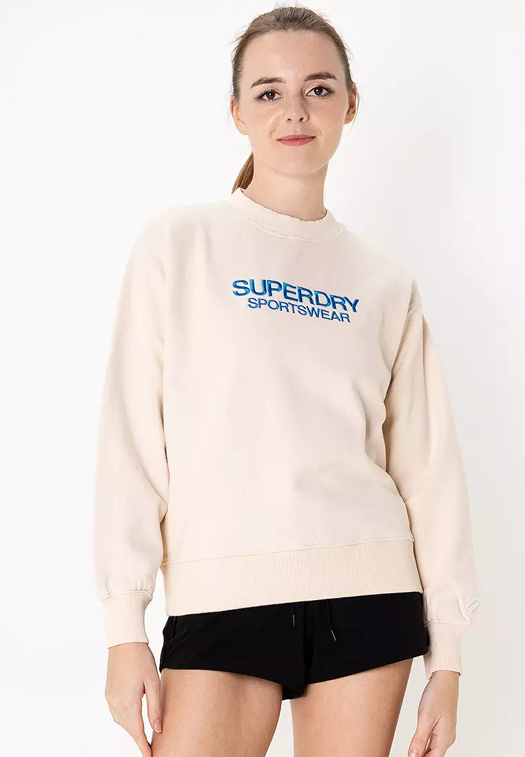 Superdry Sportswear Superdry White Hoodie Superdry Vintage Logo