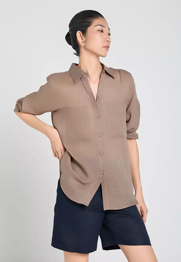 Casual Workwear Linen Shirt