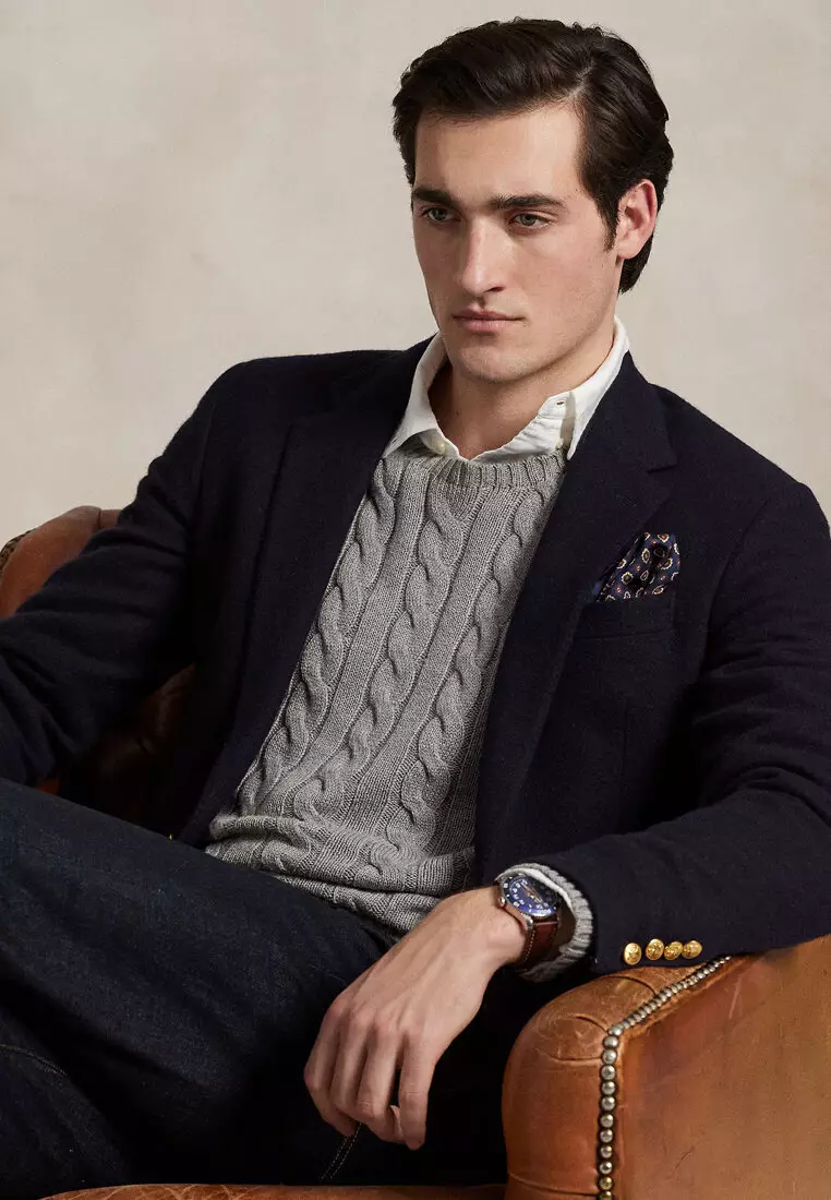 Cable-Knit Cotton Sweater