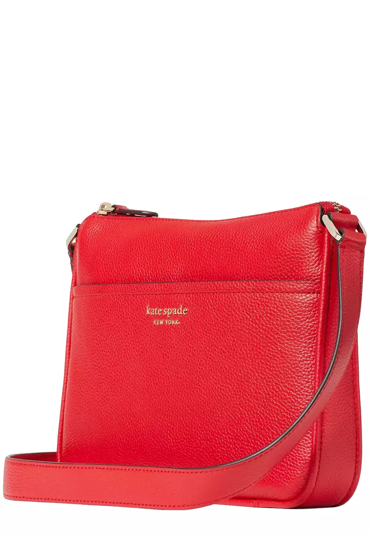 Kate spade top red leather crossbody