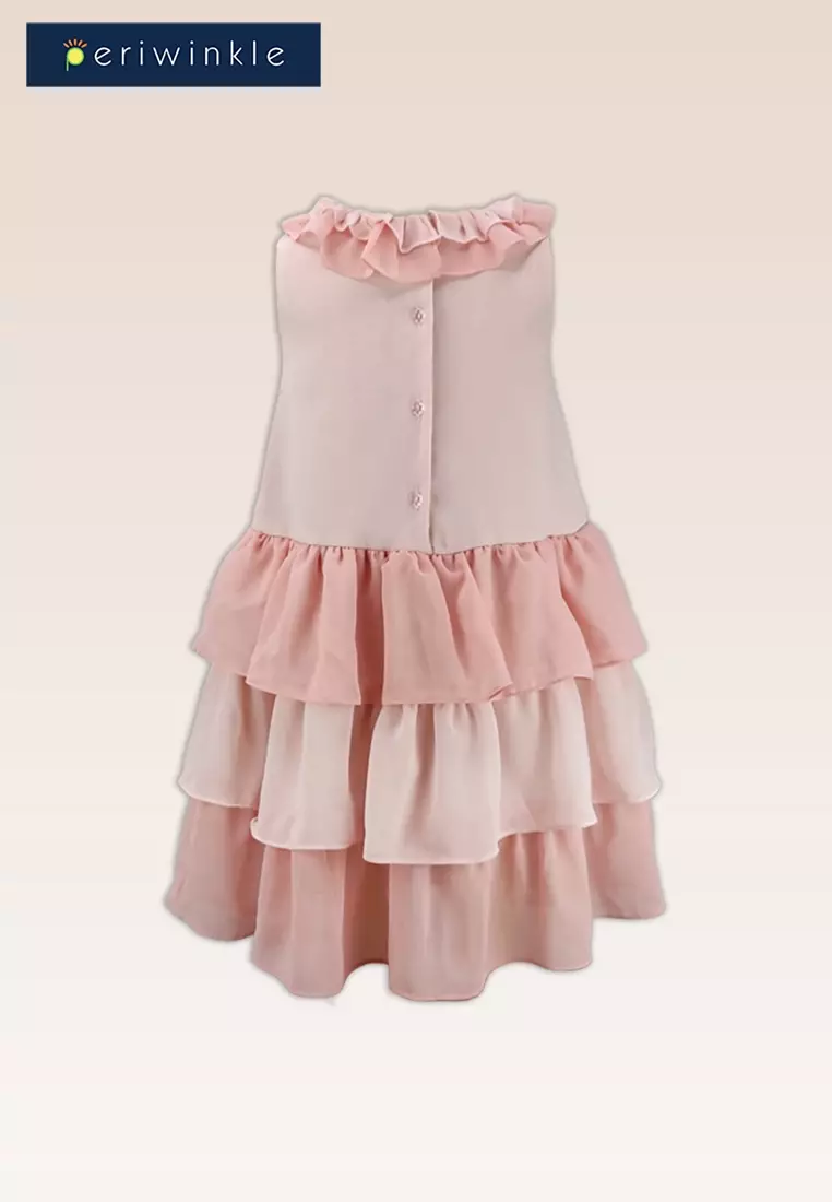 Agatha Girls Sleeveless Tiered Ruffled Party Dress