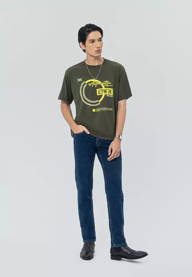 CIRCLE GREEN Kaos Pria Lengan Pendek SS - Top Man Basic Tee