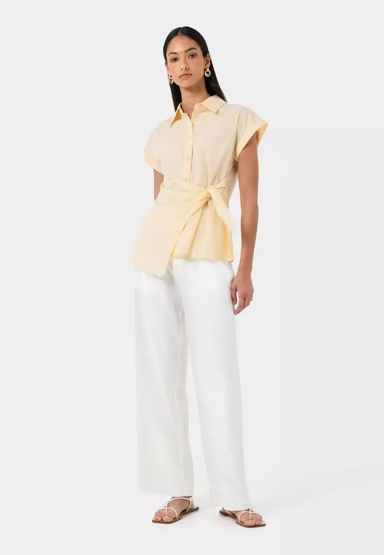 Zalia Tie Button Shirt